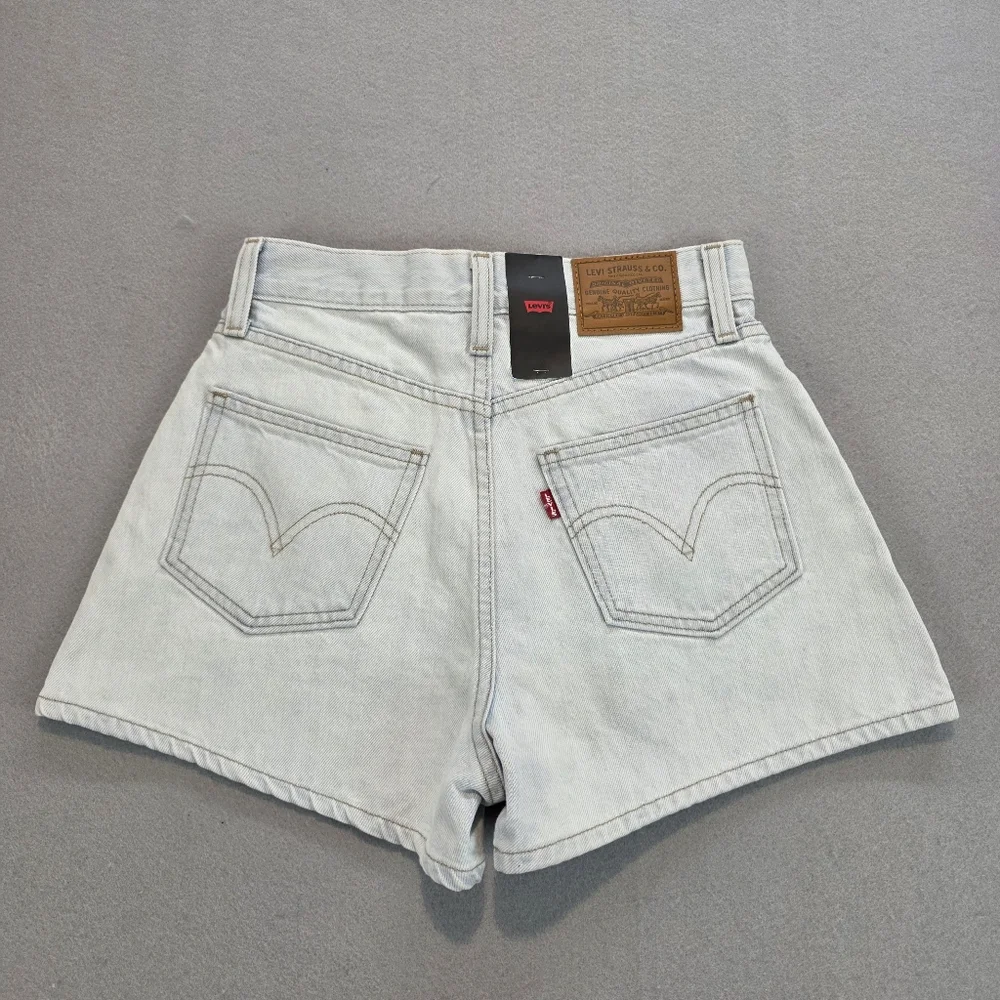 Levi's x Urban Outfitters Premium Denim Jean Shorts High Waisted Wide Leg Short - Picture 2 of 13